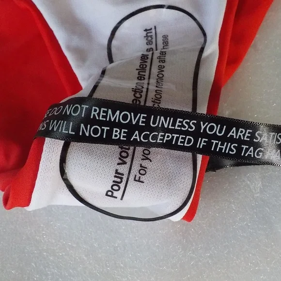 Red High Waist Bikini Bottoms - Picture 6 of 10